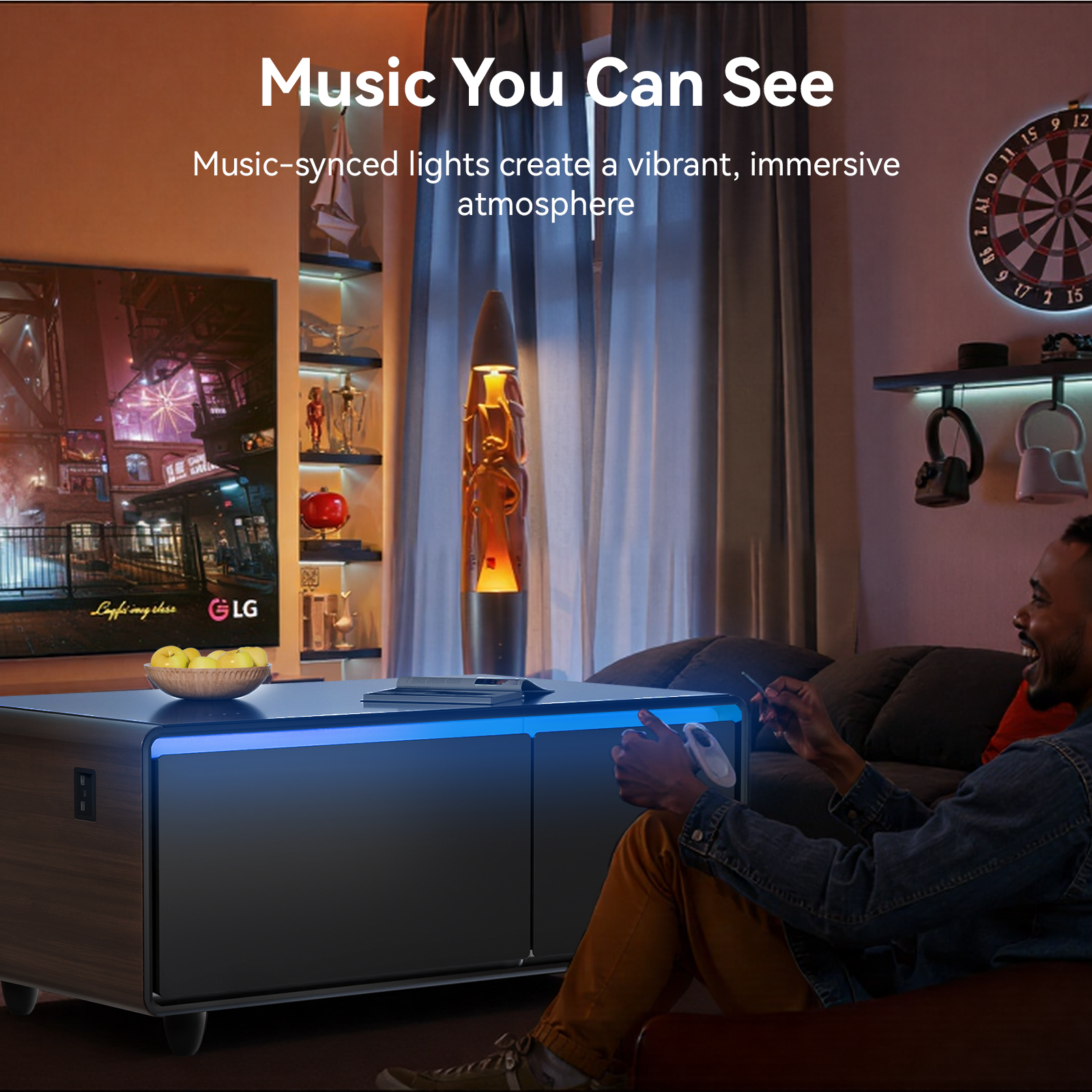 Livtab LT90 FreezerX Smart Coffee Table with Fridge and Freezer