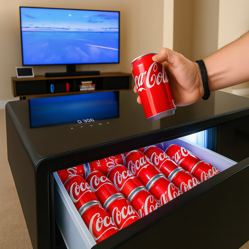 Livtab LT90 Pro Smart Coffee Table with Fridge