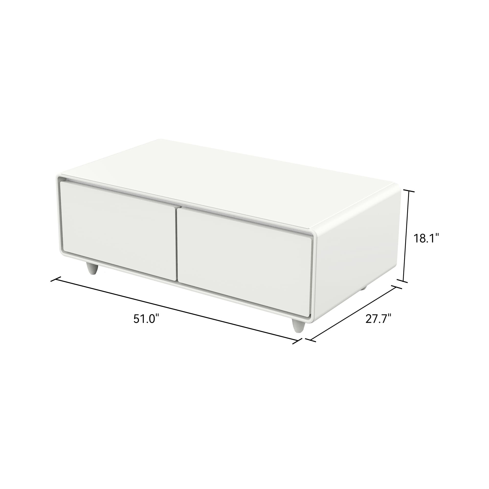 LIVTAB LT135 Pure Smart Coffee Table with Dual-Zone Fridge