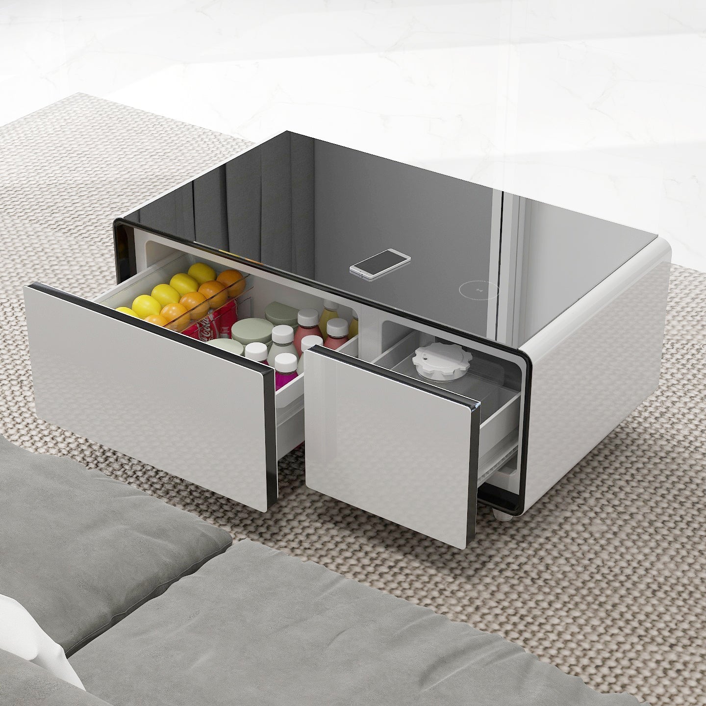 Livtab LT90 Pro Smart Coffee Table with Fridge