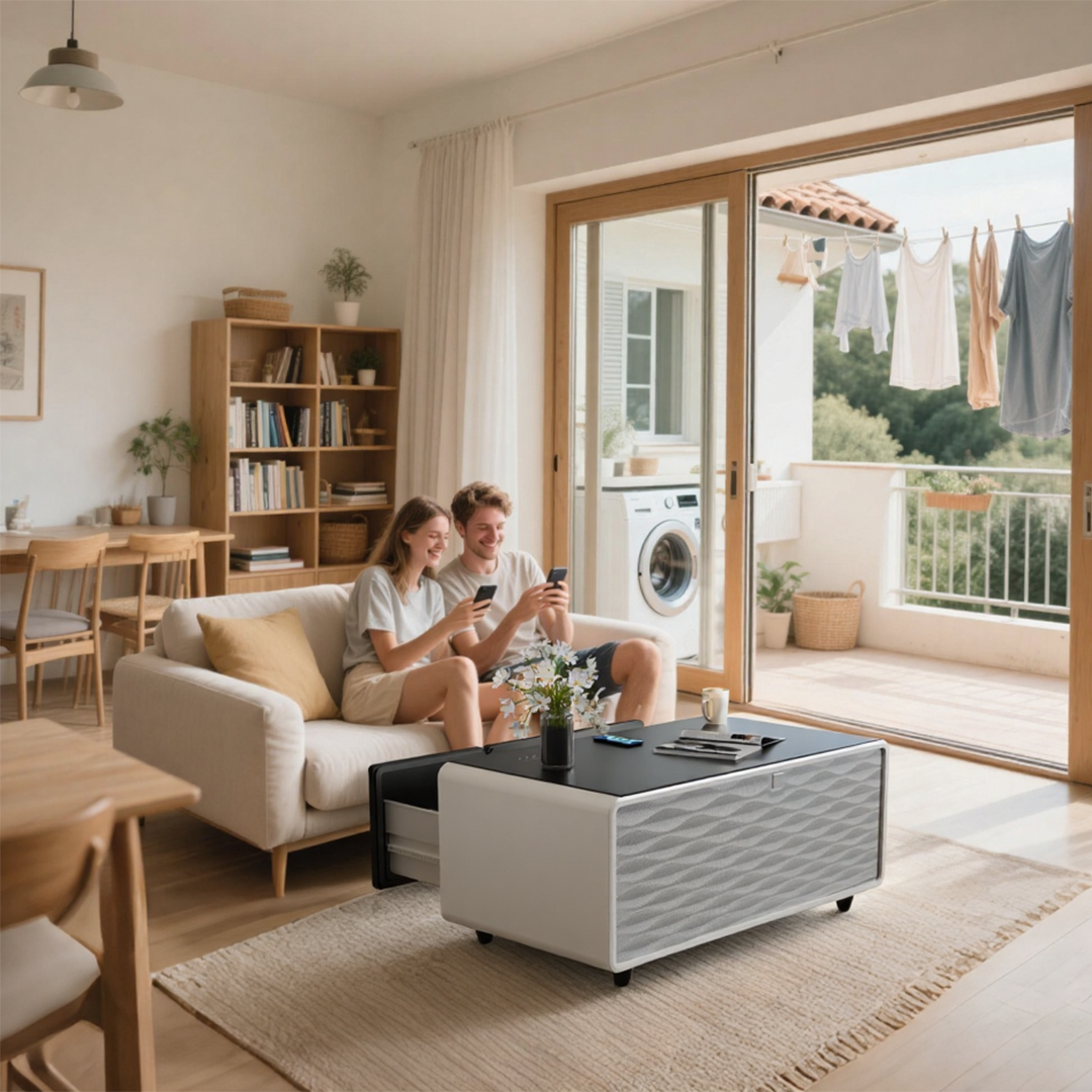 Livtab LT90 Pro Smart Coffee Table with Fridge