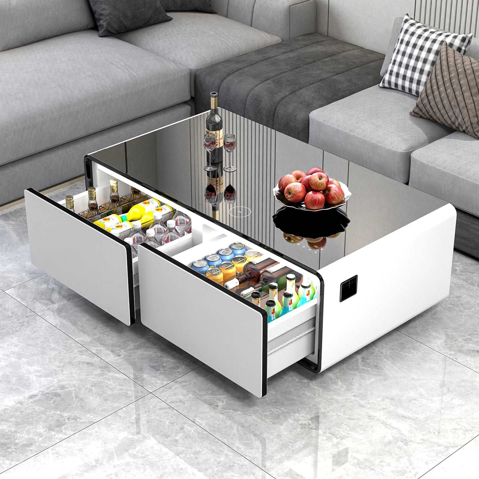 LIVTAB LT135 Smart Coffee Table with Built-in Fridge and Speakers