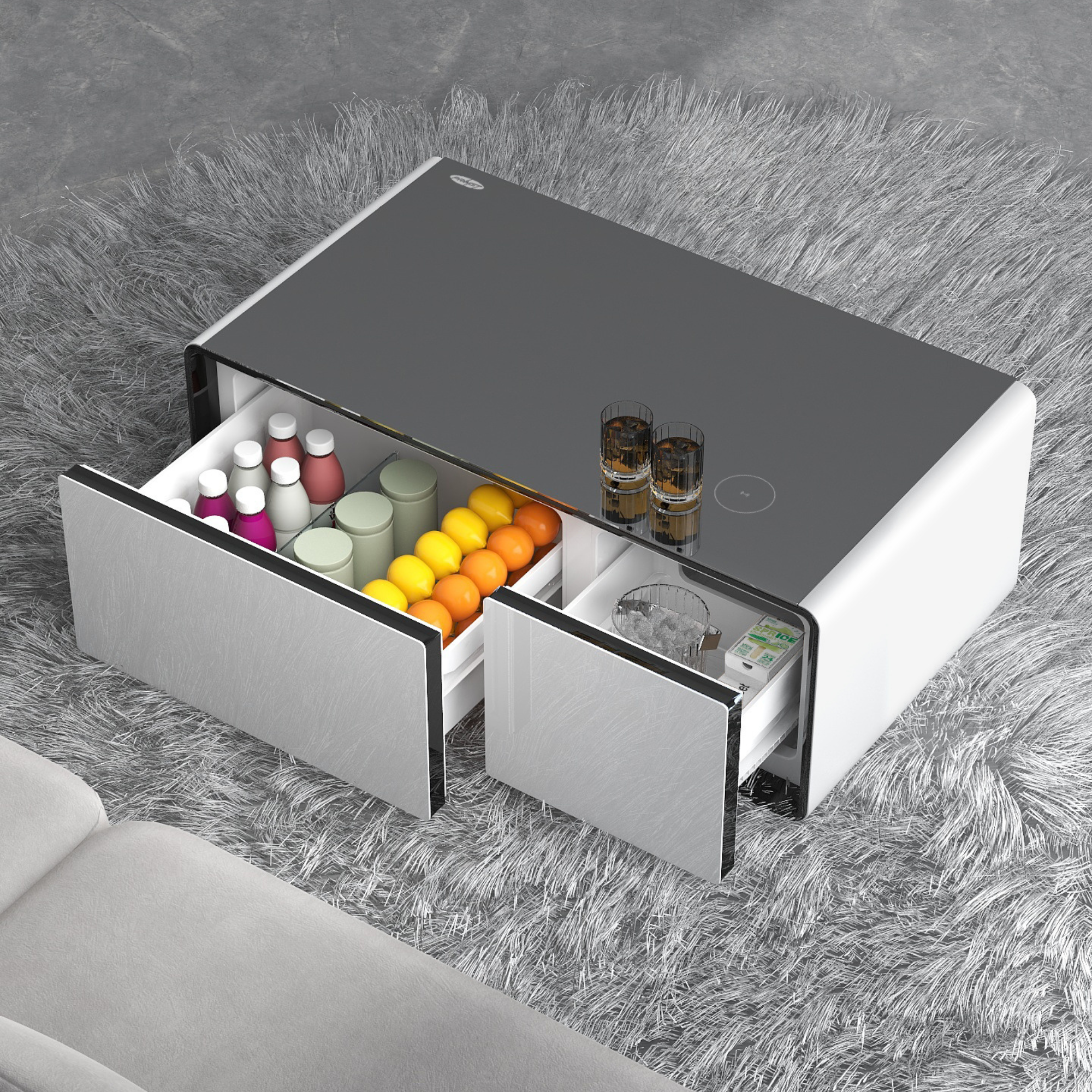 Livtab LT90 FreezerX Smart Coffee Table with Fridge and Freezer