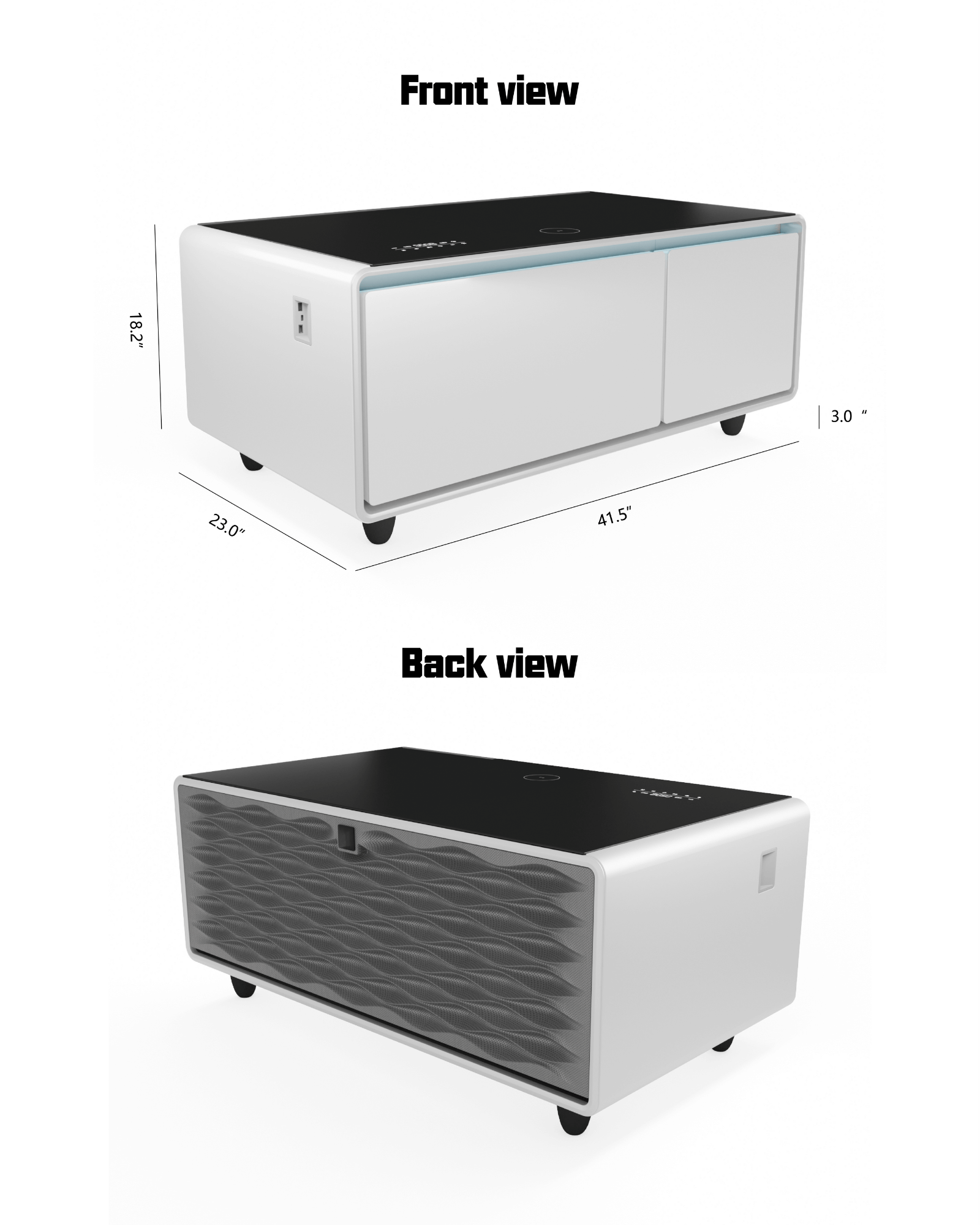 Livtab LT90 Pro Smart Coffee Table with Fridge
