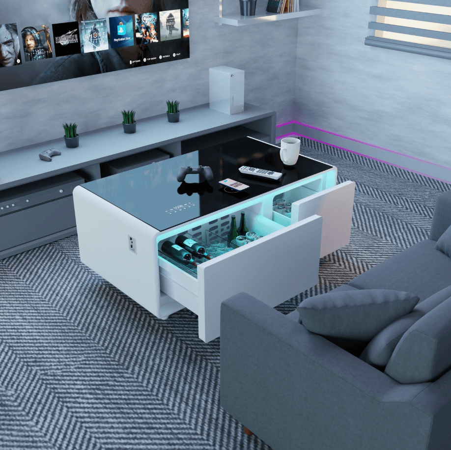 Livtab LT90 Pro Smart Coffee Table with Fridge