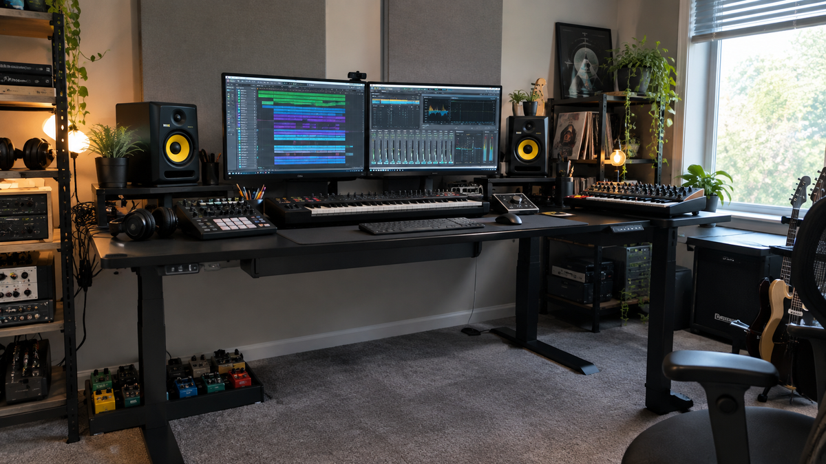Standing Desk Setup for Music Production