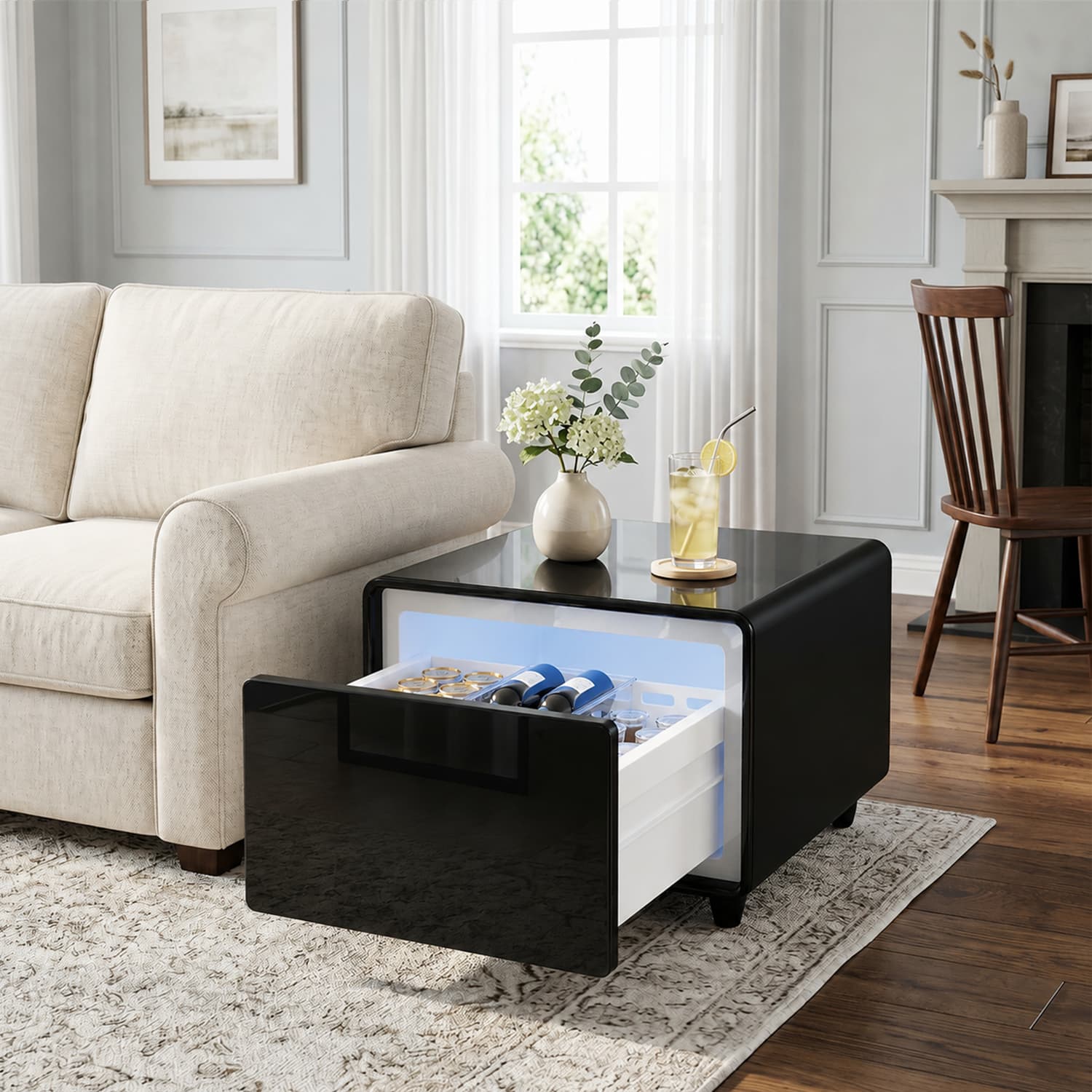 LIVTAB LT60 Pure Smart Side Table with Refrigerated Storage