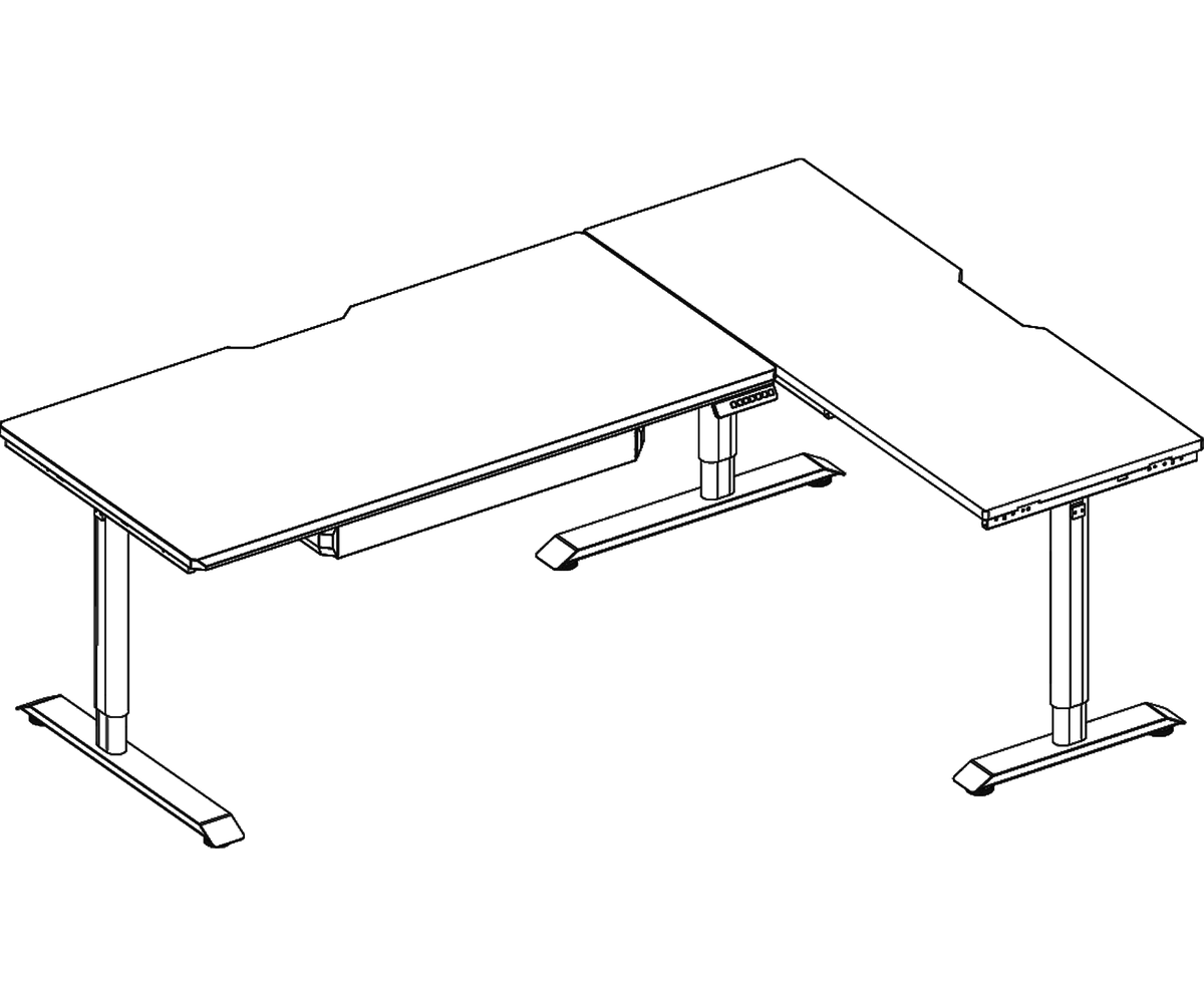 L-Shaped Desk dimensions