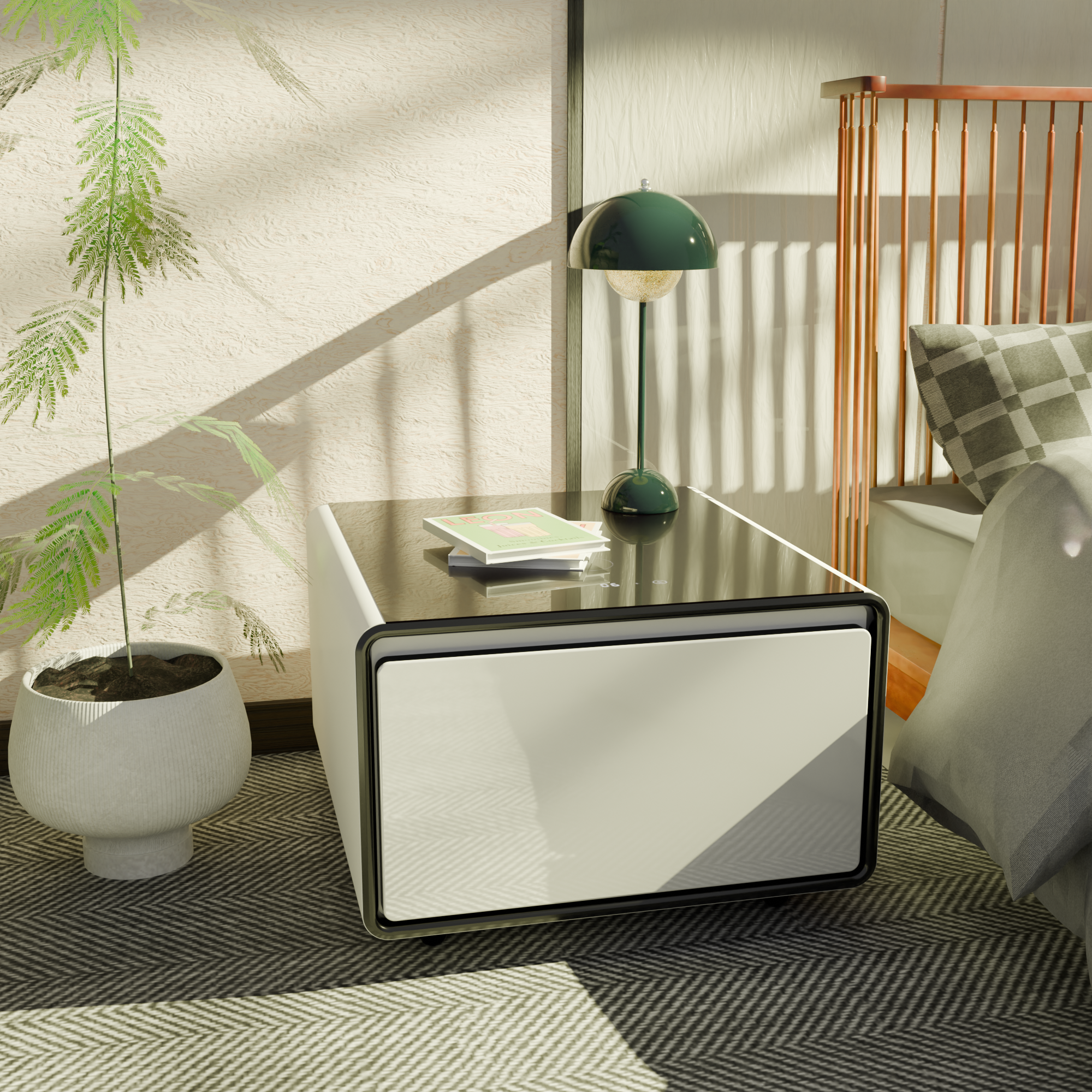 Livtab LT60 Smart Nightstand with Fridge