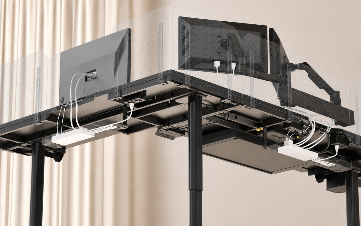 CreatorOne integrated power and cable management