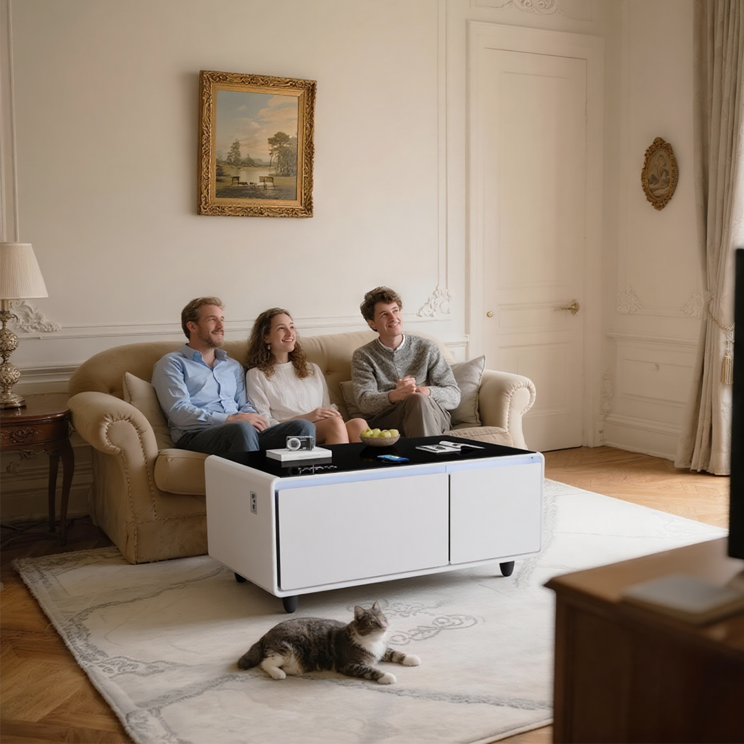 Livtab LT90 Pro Smart Coffee Table with Fridge