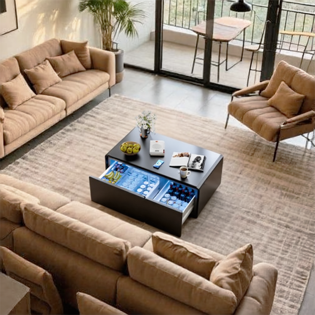 Livtab LT90 Pro Smart Coffee Table with Fridge