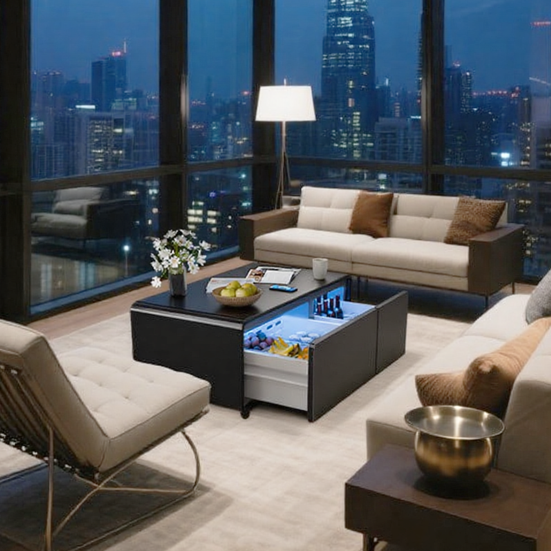 Livtab LT90 Pro Smart Coffee Table with Fridge