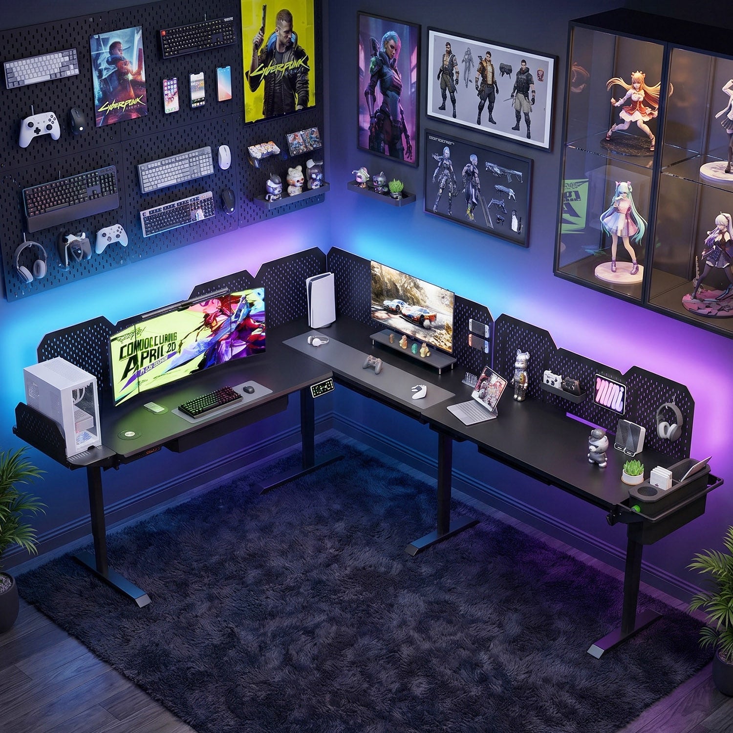 Livtab Cyberone Modular L-shaped Standing desk